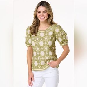 CATO CROCHET DESIGN TOP NWT